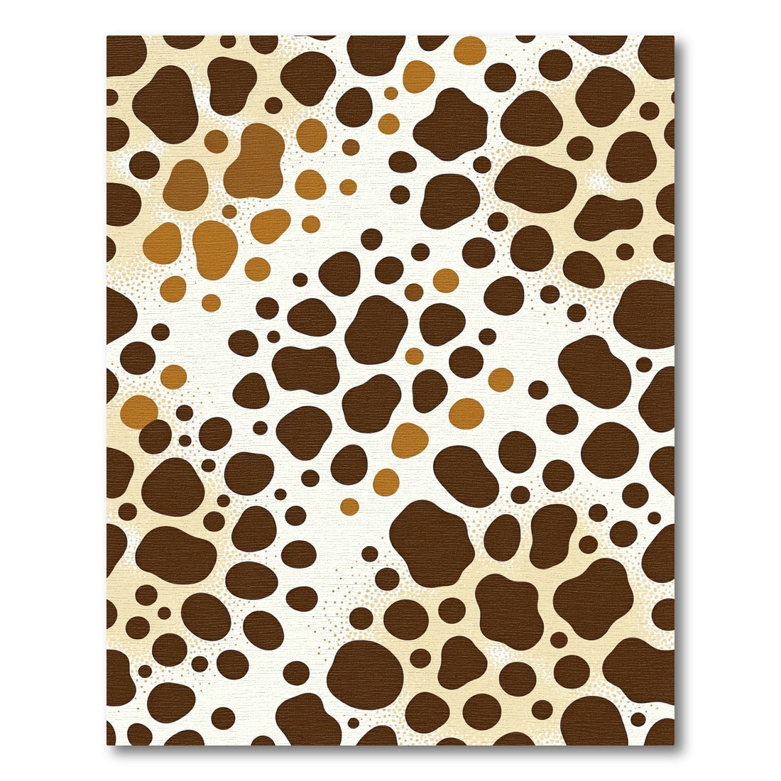 Organic Brown and Amber Spotted Animal Rug