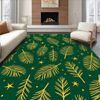 Golden Pine Needle Stars Rug