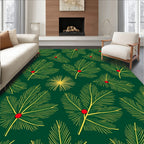Green Pine Needle Berry Radiance Rug