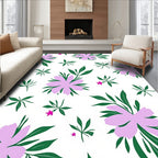 Lavender Pink Blossom Garden Rug