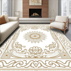 Golden Sunflower Art Nouveau Rug