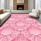 Sweet Rosette Geometric Lacework Rug