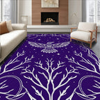 Midnight Raven Celestial Branches Rug