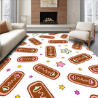 Sweet Treat Pastel Biscuit Stars Rug