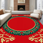 Retro Laurel Wreath Floral Rug