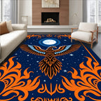 Celestial Eagle Moon Midnight Rug