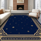 Celestial Navy Gold Star Scape Rug