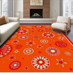 Crimson Stars Medley Rug