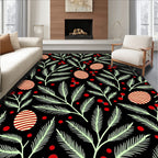 Holiday Egg Leaf Arrangement Rug