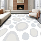 Soft Stone Pebble Arrangement Rug