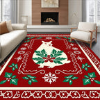 White Rabbit Holly Festive Frame Rug