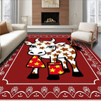 Whimsical Cow Whimsical Stars Rug