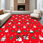 Red Gnomes Hearts Clover Sprinkle Rug