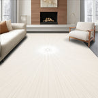 Cream Sunburst Rays Rug