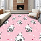 Pink Character Star Clusters Rug