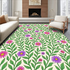 Elegant Daisy Vine Floral Rug
