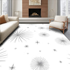 Mid Century Starburst Galactic Burst Rug