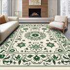 Deep Forest Bloom Mandala Tapestry Rug
