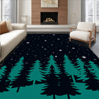 Midnight Forest Starry Night Rug