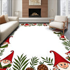 Whimsical Gnomes Forest Border Rug