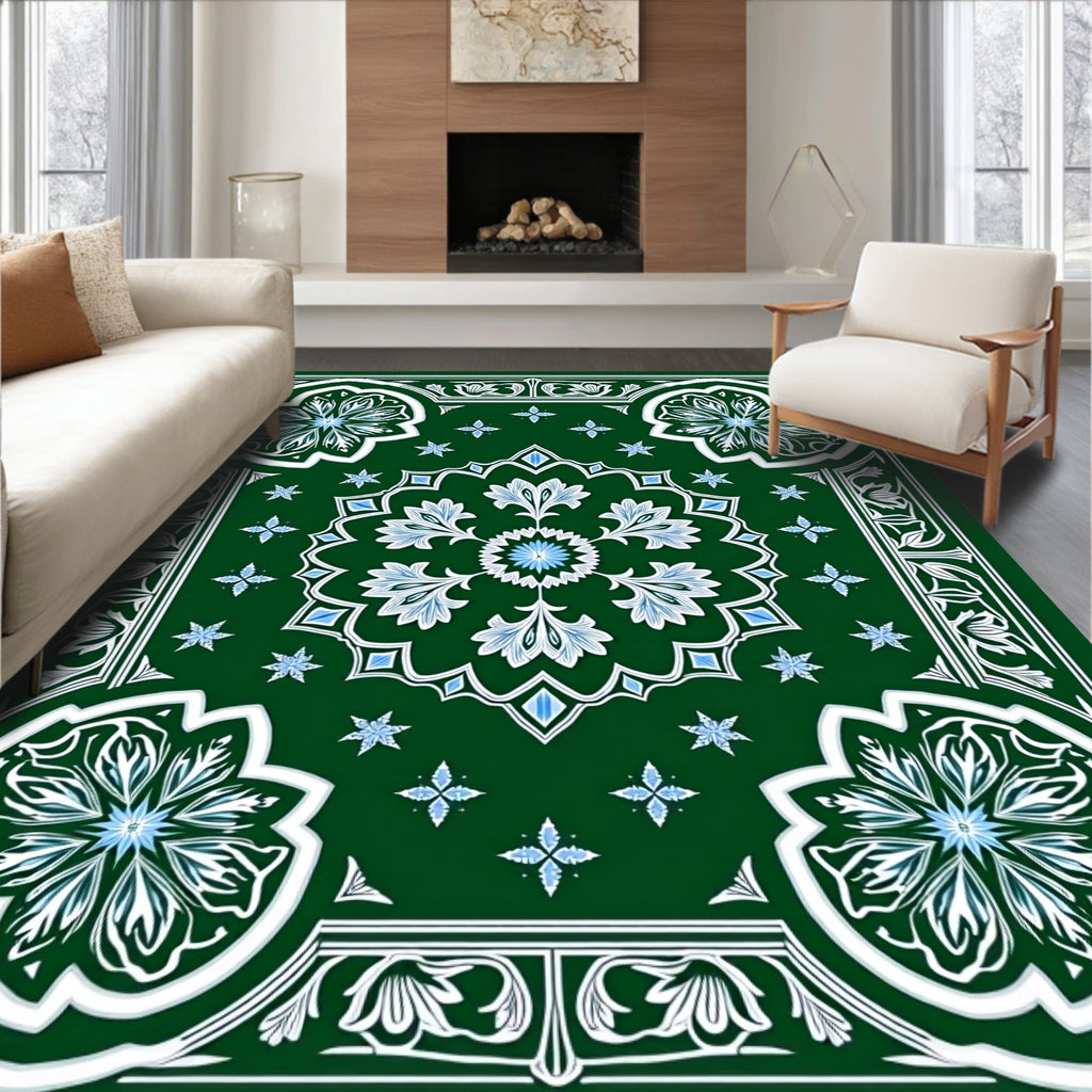 Emerald Garden Floral Composite Rug