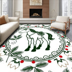 Equestrian Laurel Berry Snowflake Embrace Rug