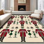 Crimson Soldier Repeating Motif Rug