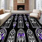 Gothic Purple Archway Tapestry Rug