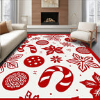Crimson Classic Holiday Candy Cane Rug
