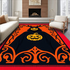 Spooky Jack O Lantern Cloaked Figure Rug