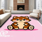 Cute Brown Shiba Inu Puppy Portrait Rug