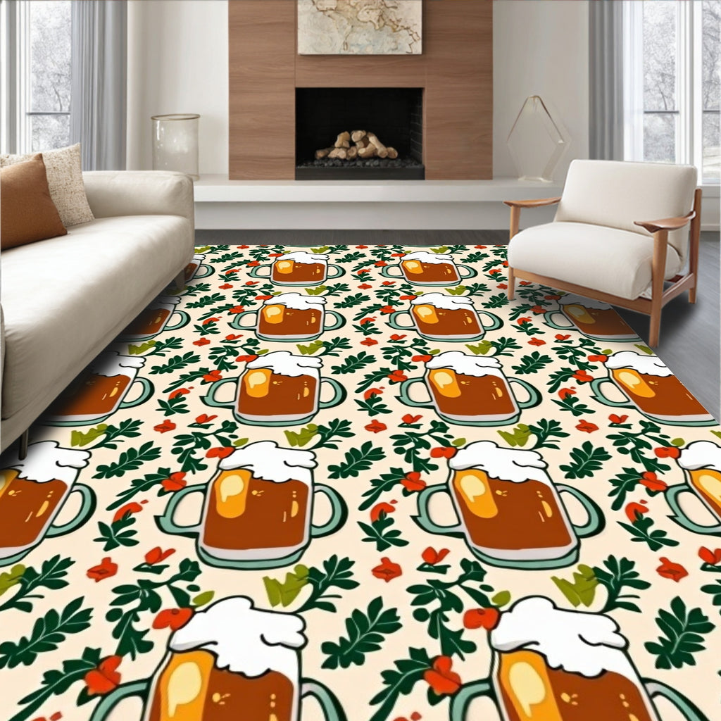 Amber Foam Mugs Botanical Medley Rug