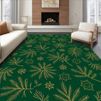 Golden Pine Woodland Medallion Rug