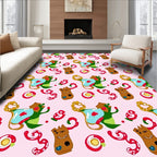 Playful Creature Ceramic Candy Swirls Rug