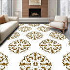 Ornate Brown Medallion Symmetry Rug