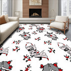Whimsical Red Holly Creature Rapport Rug