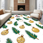 Spooky Skull Christmas Ornaments Garland Rug