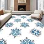 Classic Blue Starburst Medallion Rug