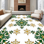 Emerald Gold Snowflake Medallion Rug