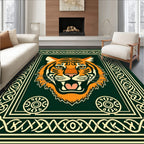 Bold Orange Tiger Celtic Knot Rug