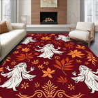 Bewitching Autumn Leaf Ghost Rug