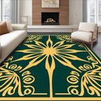 Golden Forest Starburst Medallion Rug