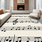 Classic Staff Music Notes Rug
