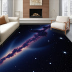 Cosmic Nebula Starry Night Sky Rug