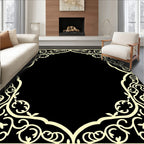 Creamy White Botanical Frame Rug