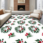 Vine Red Berry Garland Rug