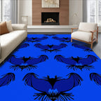 Gothic Blue Bat Repeat Rug