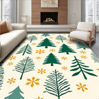 Forest Green Pine Scatter Rug