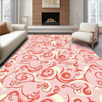 Coral Swirl Abstract Harmony Rug