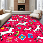 Merry Christmas Reindeer Gifts Sleigh Rug